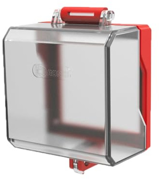 Cubierta protectora para interruptor de botón, 13,3 x 10 x 6,5 cm, a prueba de polvo, protector de botón de parada de emergencia