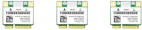 Remingtape 3X RTL8822CE 1200Mbps 2.4G/5Ghz 802.11AC WiFi Carte RéSeau Mini PCIe Bluetooth 5.0 Prise en Charge Ordinateur Portable/PC 10/11