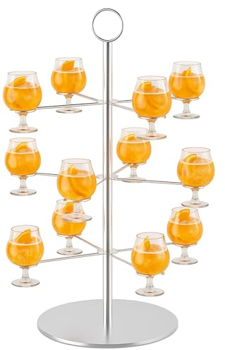 ytrogr Getränke Tower für 12Gläser Aperol Tower Abnehmbar Champagner Turm Weinglas Abnehmbar Champagner Turm Cocktailbaumständer