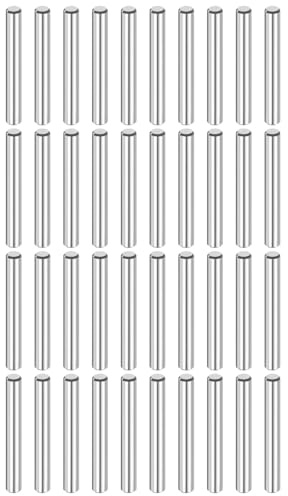 QUARKZMAN 40 Stück Zylinderstifte Rostfrei, 4 mm x 25 mm Spannstift Passstift, 316L Metallstifte Edelstahl, Dübelstifte Bolzen Metall für DIY, Möbel, Bastelprojekte