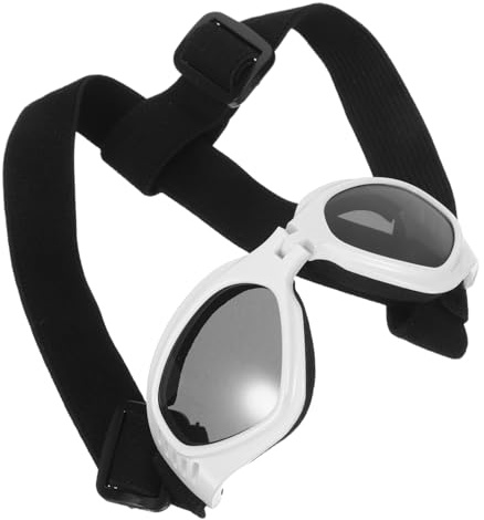 COLLBATH Hundebrille Für Kleine Hunderassen Faltbare Sonnenbrille Mit Verstellbarem Riemen Uv-schutzbrille Für Kleine Bis Mittelgroße Rassen wasserdichte Hundebrille Für