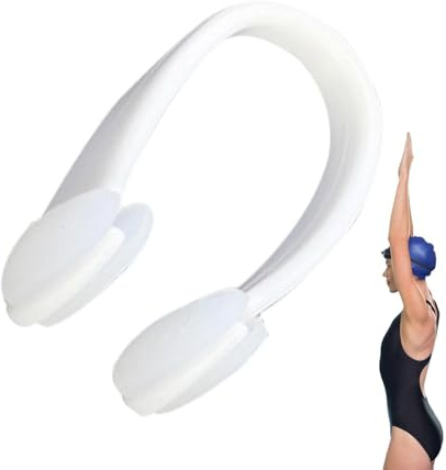 Tappo per naso per nuoto, impermeabile, in silicone, per allenamento in piscina, per donne, uomini, adolescenti, giovani, bambini, ragazze e ragazzi