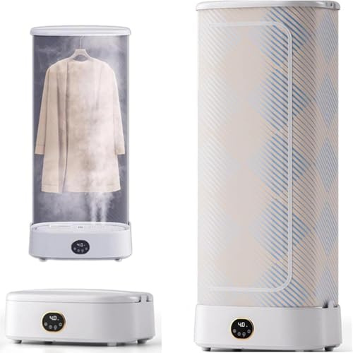 GZGHRZQS 1000W Secadora Portátil De Ropa, Centro De Planchado Vertical, Diseño Plegable,Plancha Camisas, Máquina de Planchar a Vapor, para Lavandería,Apartamentos Y Viajes