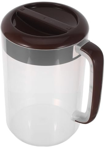 HIAKDOFT Jarra de Agua Fría de 5 Litros Tapa Hermética Resistente PP Engrosado Escala de Medición Clara Gran Capacidad para Refrigerador Adecuado para Jugos Té Helado y Bebidas en