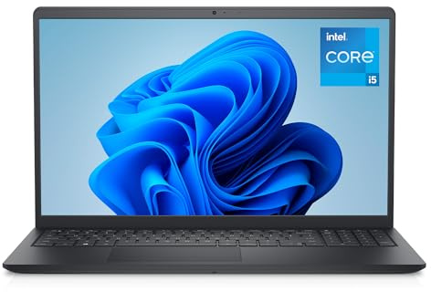 Dell 15 Laptop DC15250, 15.6 FHD 120Hz Anti-Glare, Intel Core i5-1334U, 16GB RAM, 512GB SSD, Intel UHD Graphics, Windows 11 Home, QWERTY UK, Carbon Black (Power Adapter Sold Separately)