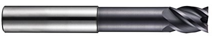 Dormer S2198.0 Schaftfräser, Altin beschichtet, HM, Kopfdurchmesser 8 mm, Flötenlänge 12 mm, Gesamtlänge 75 mm