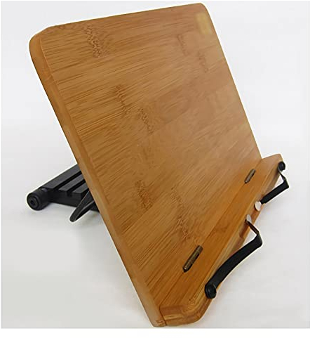 Leseständer Kochbuch stehen einstellbarer Buchstand mit Clip faltbarer Tablet-Rezept-Lehrbuch-Handy-Buchhalter für Schreibtisch liest Hände frei Bücherregal (Size : L-large)