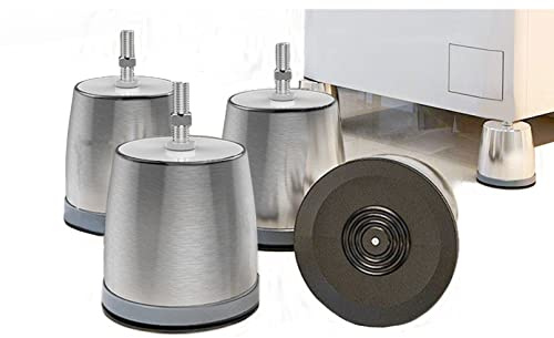 4 Starke Füße Washing Machine Base Fußpolster Anti Vibration Waschmaschine Füße Vibration Dämpfer Refrigerator Stand Schwingungsgedämpfter Höhen 100mm Antirutschmatte (4 Stück)
