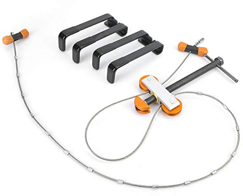 KOSDFOGE Metall Tragbare Compound Bogenpresse für Den Außenbereich, Universal Composite Bogenpresse Quad Wurfarm Halterung Paket Bundle Tuning Jagd Schießen Im Freien