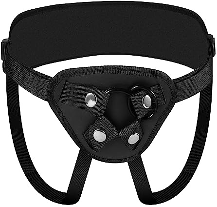 Adjustable Strap On Harness for Women,Strapless Wearable Panties Sex Toys for Lesbian Couple (Female Black)