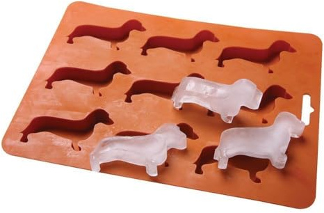 Dachshund Ice Cube Tray Mould, Sausage Dog Shaped, Food Grade, for Chocolate Making and Cake Shaping, Novelty Gift