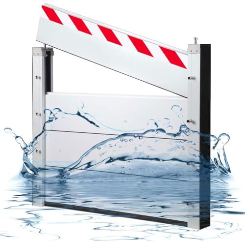 Hochwasserschutzbarriere Wiederverwendbare Hochwasserschutzbarrieren Hochwasserschutz Barriere Haustur Mobile Hochwasserschutz Barriere Tür Tür-Hochwassersperre YQISHI(40x80cm)