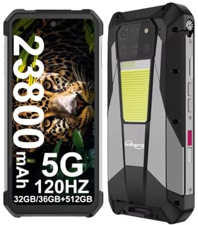 LZLYXZQ 8849 Tank 3 Pro 5G Projector Phone 32GB RAM 512GB ROM Cell Phone 23800mAh 120W Fast Charger 200MP Camera Dual Sim