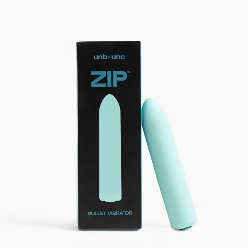 Unbound Zip USB Rechargeable Mini Massager (Teal/Aqua) – Compact, Multi-Speed Bullet Massager with Powerful Tungsten Steel Motor