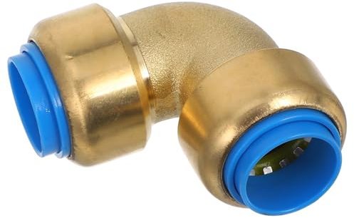 MUCKLILY 90grado Raccordo Gomito Ottone Per Tubi Rame Collegamento Rapido Per Impianti Idraulici Resistente Perdite Per Veicoli Ricreazionali e Sistemi Idrici Domestici