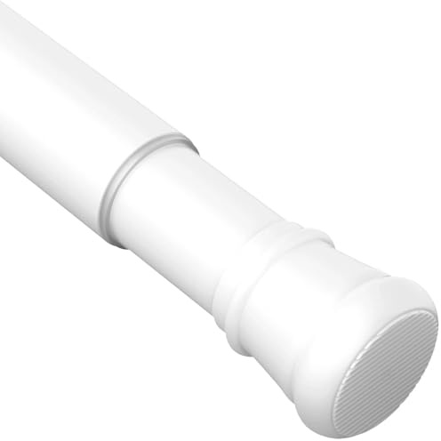 Tension Rod for Curtains No Drill Curtain Pole Extendable Curtain Poles Tension Rod for Windows,Shower