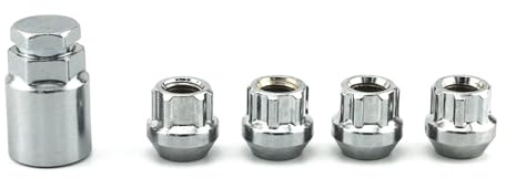 viti delle ruote Compatibile con Nissan M12x1.5 M12X1.25 Dadi antifurto per ruote auto Dadi di bloccaggio Set di dadi antifurto per ruote Accessori per auto