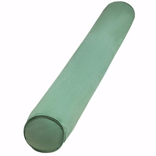 MSNCS Nackenrollenbezug Rollenkissen 60/80/100/120/150 cm Nackenkissen Kopf, Nacken, Rückenstütze Kissenrolle abnehmbar Rohrkissen Dekokissen für Betten und Sofas(Grün,15cm x80cm)