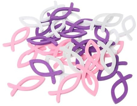 Confezione da 108 decorazioni da spargere in legno per battesimo, decorazione da tavolo, per comunione, cresima, celebrazione, comunione, cresima, cerimonia