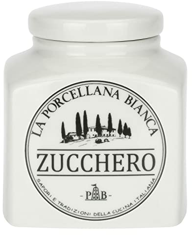 PORCELLANA Conserva Pot à sucre avec couvercle en porcelaine dans une boîte cadeau 425 ml