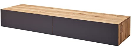MASSIVMOEBEL24.DE | TV-Board Wild-/Zerreiche 195x52x32 Natur geölt Frankfurt #109