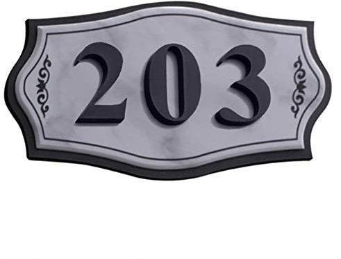 Hausnummer Selbstklebend Haustürschild Personalisierte Haustürnummer Türnummer Acryl Türschild mit Wunschnummer Wandschilder Hausnummernschild Wetterfest Türschilder für Haustür Hotel