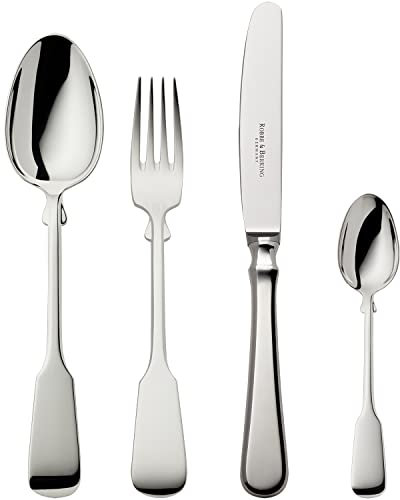 Robbe & Berking Spaten 4 pzas. Cubiertos de menú (Plata de Ley 925)