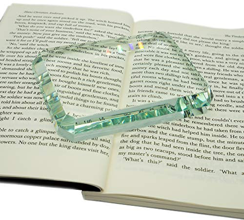 Briefbeschwerer, transparent, rechteckig, quadratisch, Glasfliesen