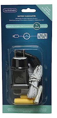 LUMINEO 72444 Éliminateur de Piles 3 V pour intérieur de Produits avec 4 x AAA, 3 V, Multicolore