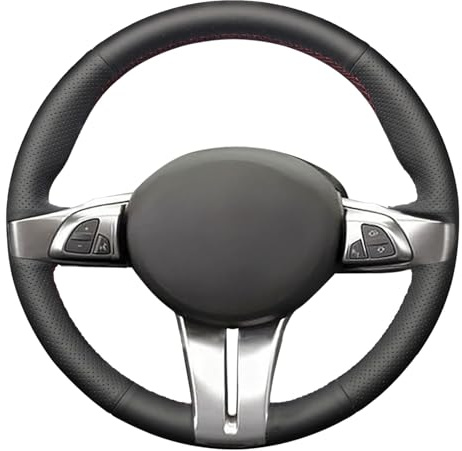 MEWANT Passgenauer Lenkradbezug zum Nähen für für BMW Z4 E85 E86 Schwarz