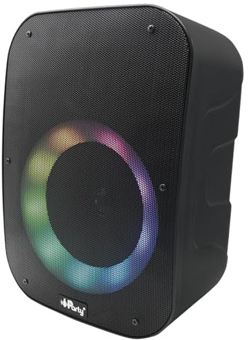 Lexibook, iParty Bluetooth-Lautsprecher, K8210 | Mikrofon inklusive, Lichteffekte, wiederaufladbarer Akku