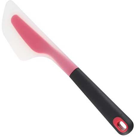 GOOHOCHY Großer Silikon-spachtel Translucent Rot Vielseitiger Spatula Für Gleichmäßige Verteilen Von Butter Sahne Und Icing Zum Dekorieren Von Kuchen Und Desserts