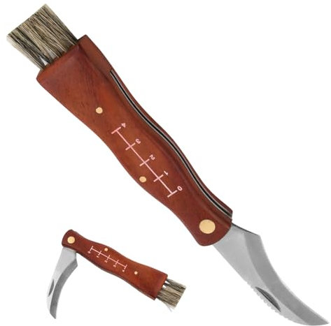 Coltello Micologica Spazzola a Funghi, Spazzola da Giardino da Tasca, Innesto, Giardinaggio Esterno