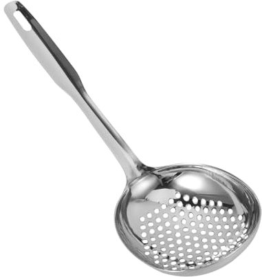 SHOWERORO Cuchara Colador Ranurada Inoxidable Utensilio De Cocina Para Pasta Gran Capacidad y Resistente Altas Para Escurrir y Freír