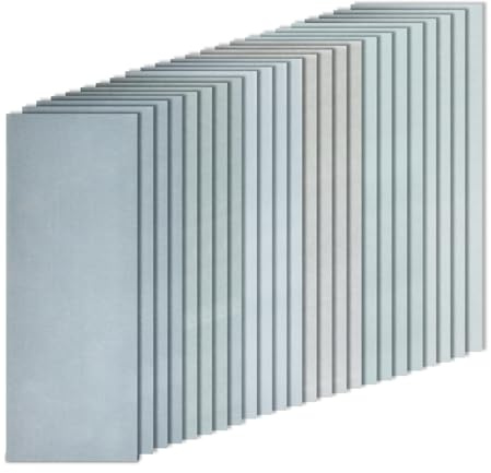 Schleifpapier, Körnung 5000, 22,9 x 9,1 cm, Schleifpapier für Metall, Holz, Möbel, Auto und Handwerk, 10 Stück