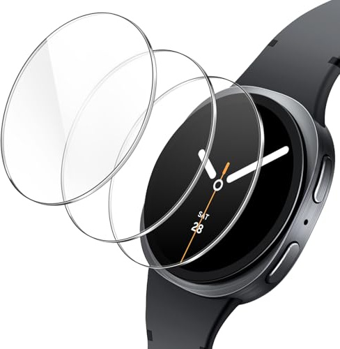 JETech Pellicola Protettiva per Samsung Galaxy Watch 9/8 40mm, 3 Pezzi | Protezione Vetro Temperato, HD Trasparente, Design Anti-Graffio
