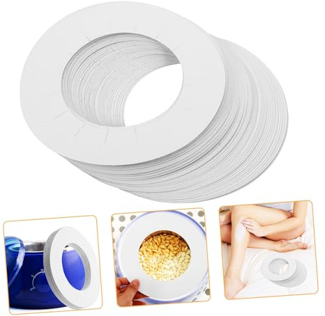 Cabilock Disques Papier pour Chauffe-cire 50 Pièces Coussinets Universels Antidébordement Résistants Usage Professionnel et Domestique Protection Cire sans Coulures