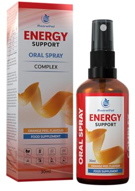 Energie Adaptogen Spray | Cordyceps, Ginseng, Rosenwurz & Schisandra | Hochdosiert 4-Fach-Formel | Schnelle orale Aufnahme – Ohne Tabletten | Gegen Müdigkeit und für mehr Energie | Vegan, 30 ml