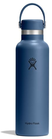 Hydro Flask Water Bottle - Insulated Stainless Steel - Non Spill, Leakproof in 21 Oz Harbor Blue
