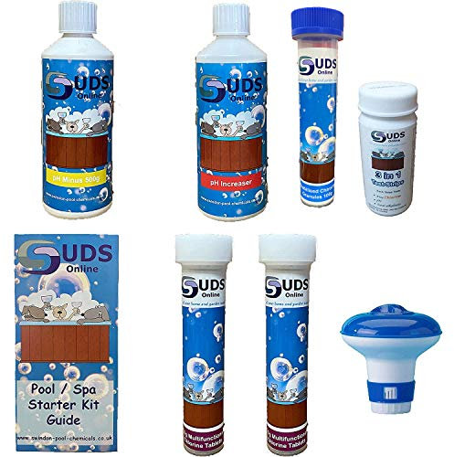 Suds Online 500g Swimming Pool Hot Tub Chemical Water Cleaner Starter Treatment Kit