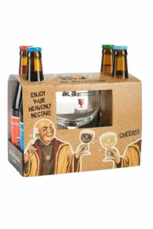 St. Bernardus Belgian Beer Gift Pack with Chalice Glass - Perfect Gift for Father's Day