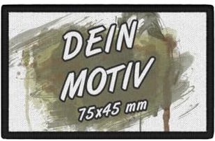 Copytec Wunschmotiv Patch 75 x 45 mm personalisiert #31332