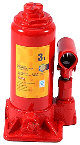 Hydraulischer Wagenheber 3 t Stockwagenheber Stempel-Wagenheber Stempel-Wagenheber für PKW Hubhöhe 15,3-31cm Rangierwagenheber für Van Boot LKW Wohnwagen gefertigt aus Qualitätsstahl