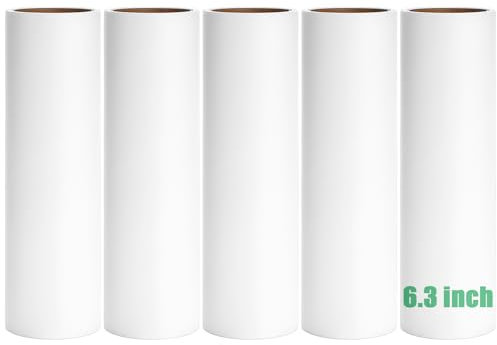 MINGRACE 16 cm Fusselroller-Nachfüllung, Fusselrolle für Katzen- und Hundehaar, Haarentferner für Kleidung, extra klebrig, 60 Blatt pro Rolle (16,3 cm breit, 5 Stück, insgesamt 300 Blatt)