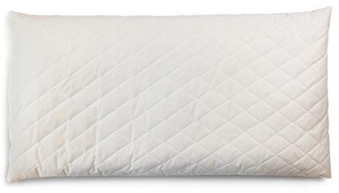 Cojín de piel de espelta orgánica, 40 x 80 cm, acolchado con relleno orgánico adicional