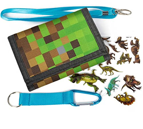 Maplerich Kids Wallet for Boys Girls- Kids Trifold Wallet Ages 4-18, Dinosaur Wallets for Teen Boys, Cute Wallet with Coin Pocket and Card Holders, Children Birthday Gift