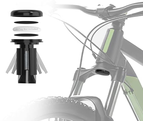 EFEALL AirTag-cykelhållare, stöldskydd, AirTag-fodral, vattentät dold AirTag-hållare lämplig för cyklar med hål i framgaffeln (AirTag ingår ej)