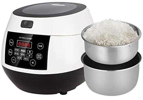 Fornello Elettrico Cuociriso (3L) Casa Intelligente Isolamento Multifunzione qualità Pentola Interna Cucchiaio Vaporiera e misurini Piccoli elettrodomestici Possono ospitare Fino a 1-4 Persone (Color