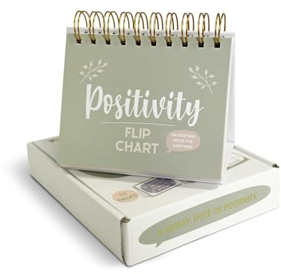Inspirational Gifts for Women, Motivational Desk Calendar, Desktop Flip Calendar with Daily Positive Affirmations & Happy Quotes, Office Desk Decor & Accessories for Women, Green