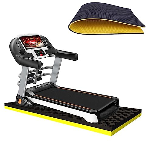 WORDFUN Schallschutzmatte Für Laufband, 180 * 85cm 200 * 100cm Bodenschutzmatte, Fitness Unterlegmatte, Weniger Vibration, Multifunktionsmatte, Für Rudergeräte Crosstrainer Heimtrainer